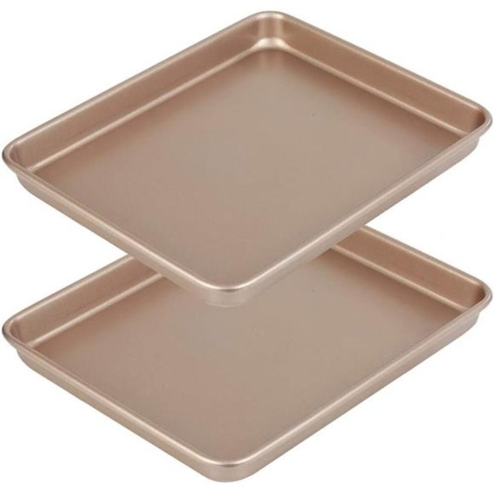 11 Inch Baking Sheets Pan Nonstick Set of 2, Walooza Cookie Sheet Replacement